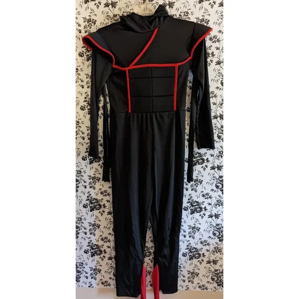 Spirit Halloween Stealth Ninja Costume w/matching Toy Dress Up Play XL 12/14 - Picture 4 of 12